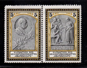 German Advertising Stamps - 1916 Aid for Victims of War - Heat Assistance - MNH - Picture 1 of 1