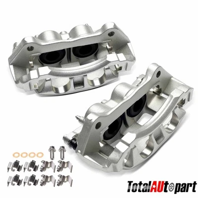 2x Brake Caliper with Bracket for Ford F-150 Expedition Lincoln Navigator Front - Изображение 1 из 4