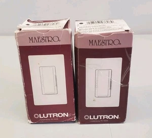 Lutron Maestro MA-600-LA Multi Location Dimmer Switch Light Almond New Lot Of 2 - Picture 1 of 2