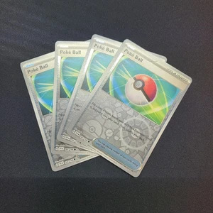 4 X Poke Ball - Reverse Holo - SV01: Scarlet & Violet Base Set 185/198- NM - Picture 1 of 1