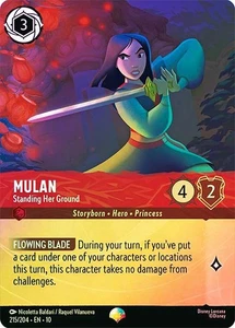 MTG RAINBOW FOIL Mulan - Standing Her Ground (Epic) - Whispers in the Well #215 - Picture 1 of 1