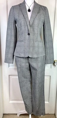 Blazer Banana Republic Calce Clásico Lavable a Cuadros y Pantalones a Cuadros Sloan a Juego Foto 1 de 4