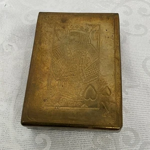 Brass Card Case Sams Town Hotel & Gambling Hall Playing Cards - Picture 1 of 5