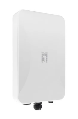 LevelOne WAB-8021 AX3000 Dual Band Wi-Fi 6 Outdoor PoE Wireless Access Point, om - Image 1 of 3
