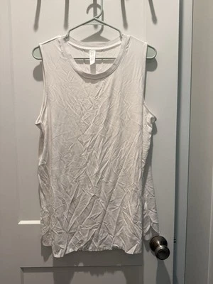 Camiseta sin mangas Spanx longitud perfecta para mujer Plus 1X blanca elástica atletismo entrenamiento Foto 1 de 4