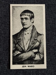 1938 KNOCK-OUT RAZOR FAMOUS BOXING  PRIZE FIGHTERS CARD #12 JEM WARD NM - Picture 1 of 2