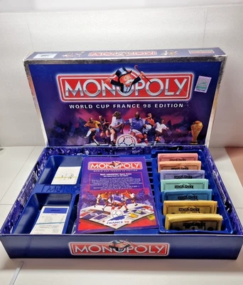 Monopoly World Cup France 98 Edition Board Game – Hasbro / Waddingtons 1998 - Image 1 of 4
