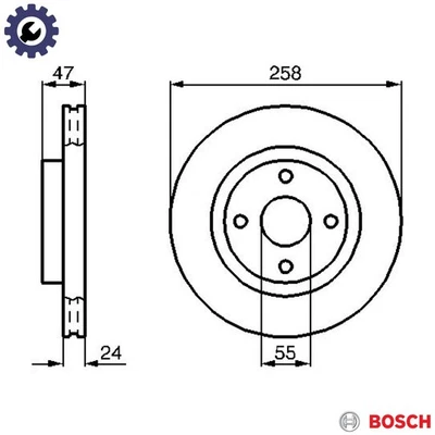 2x DISCO DE FRENO 0 986 478 989 PARA MAZDA FAMILIA/VI 323/Mk/PROTEGE/ASTINA/F/P 1,8L Foto 1 de 4