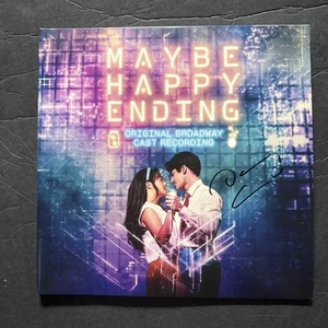 Darren Criss Signed Maybe Happy Ending Broadway Cast Soundtrack Vinyl Record LP - Picture 1 of 3