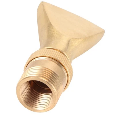 Brass Narrow Fan Jet Water Fountain Nozzle Spray Head Adjustable Pond - Bild 1 von 4