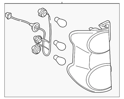 Lámpara trasera lateral del conductor GM 19316437 genuina Foto 1 de 2