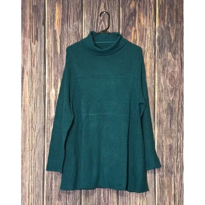 Suéter túnica Style Co. verde azulado para mujer XLarge acanalado cuello alto manga larga Foto 1 de 4