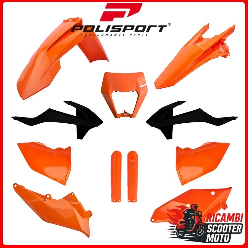 Weißes Kunststoff-Kit KTM 125 XC-W 2017-2019 P91469#1 - Изображение 1 из 1