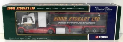 Corgi 1/50 Scale CC12802 - Scania T-Cab Bulk Tipper - Eddie Stobart Ltd. - Image 1 of 4