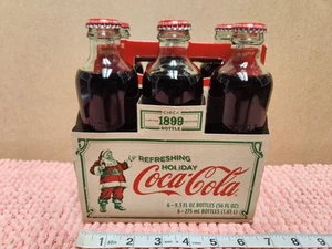 2007 Coca Cola Holiday 6 Pack LTD Edition 1899 Bottle Christmas 6 Pack 9.3 Oz - Picture 1 of 6