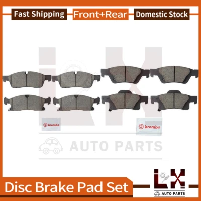 Brembo 8 Front Rear Disc Brake Pad Set Fits 2011-2016 Dodge Durango Foto 1 de 4
