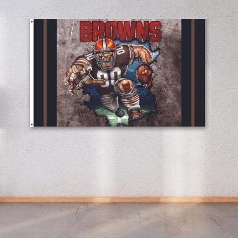 Cleveland Browns 3x5 ft Flag NFL Football Champions Wall Decor Banner Cover