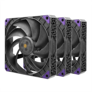 Super Flower SF-PF141-BK_3P MEGACOOL 140mm fan, Triple-Pack, 12-pole motor, PWM, - Picture 1 of 9