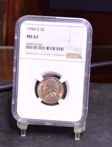 1944-S Jefferson Nickel - NGC MS67 (#57088-L) - Picture 1 of 12