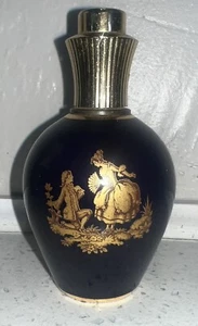 Vintage Step Paris Limoges France Blue & Gold Perfume Bottle - Picture 1 of 6