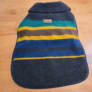 POTTERY BARN PENDLETON VINTAGE CAMP PET COAT, MEDIUM ( 35lbs) ~ OXFORD BLACK - Picture 1 of 12