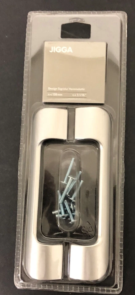 Ikea 201.038.08 JIGGA Aluminum Drawer Door Handles 2 Pack (One Pair)–Brand