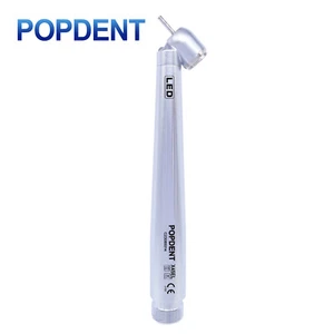 POPDENT X45EL Dental 45 Degree LED E-generator High Speed Handpiece 2 Holes - Imagen 1 de 5