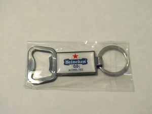 Heinken 0.0% Alcohol Free Beer Collectible Bottle Opener Key Chain - Picture 1 of 6