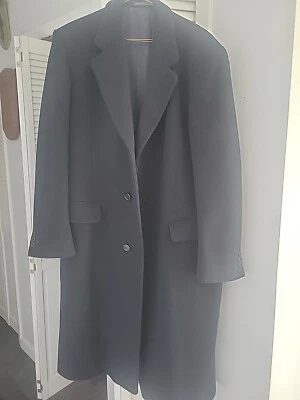 Hammersley Wool Cashmere Blend Overcoat.   42R. Black - Image 1 of 3