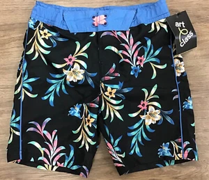 Boys’ Pull-On Adjustable Waist Swim Bottoms Shorts Trunks Frloral Print Size 5 - Picture 1 of 6