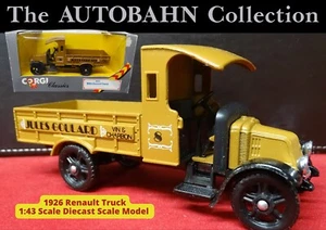 1926 RENAULT VINTAGE LORRY; OPEN BACK TRUCK; UK MADE 1:43 SCALE CORGI CLASSICS - Picture 1 of 19
