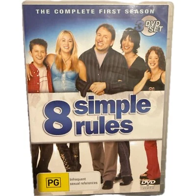 8 SIMPLE RULES The Complete First Season 1, DVD Region 4,  Sitcom VGC - Image 1 of 4