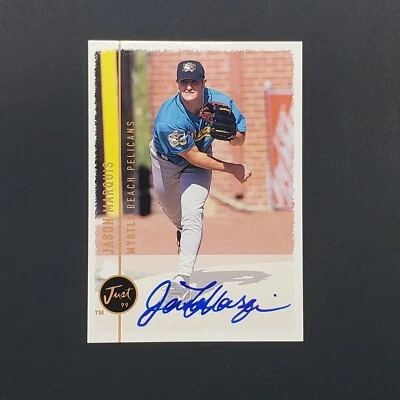 1999 Just Minors Jason Marquis  Autograph  Braves - Image 1 of 3
