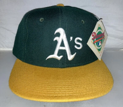 Vtg Oakland A’s Athletics Fitted Hat NEW ERA deadstock size 7 3/4 80s 90s NWT - Image 1 of 3