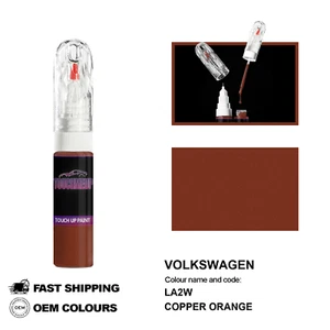 FOR VOLKSWAGEN COPPER ORANGE LA2W Touch Up Paint Pen Brush Fix Kit Scratch Chip - Picture 1 of 8