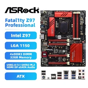 ASRock Z97 Professional Motherboard Intel Z97 LGA1150 DDR3 SATA3 HDMI SPDIF DP - Picture 1 of 8