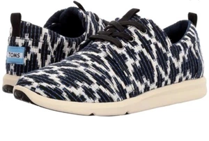 Zapatilla deportiva de encaje Toms Del Rey para mujer talla 8 lona tribal jacquard azul marino estampado - Imagen 1 de 12