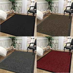Heavy Duty Rubber Barrier Mat Long Hallway Runner Non Slip Door Mats Floor Mat - Picture 1 of 21