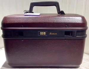 Vintage Echolac Travel/Train Case With Mirror & Tray Combination Lock Secured - Picture 1 of 12