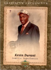 2007 Upper Deck Artifacts #215 Kevin Durant Seattle SuperSonics