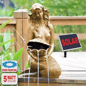 FONTANA SOLARE DA GIARDINO FONTANA ORNAMENTALE GIARDINO SOLARE GIOCO ACQUA LAGHETTO - Foto 1 di 4