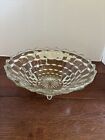 Vintage Indiana Glass Whitehall Clear  10” “Cubist” Round Salad Serving Bowl