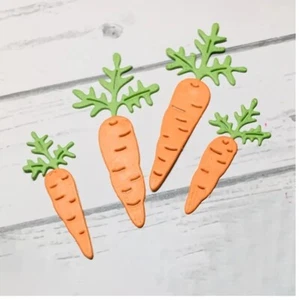 Carrots Bunny Rabbit Easter Animal Guinea Pigs Food Metal Dies Standard Thin - Picture 1 of 1