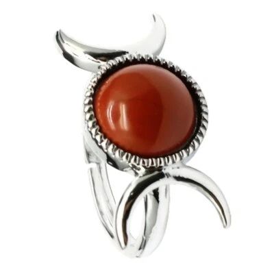 Кольцо с драгоценным камнем Sny.Opalite для женщин открытое медное покрытие белое богиня луны - Изображение 1 из 4