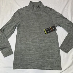 Eddie Bauer Men’s 1/4 Zip Long Sleeve Grip Fleece Base Layer Shirt Size Small - Picture 1 of 8