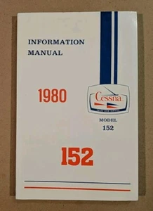 Excelente NOS 1980 Cessna 152 Manual de Información D1170-13 Impreso 5/86 - Imagen 1 de 5