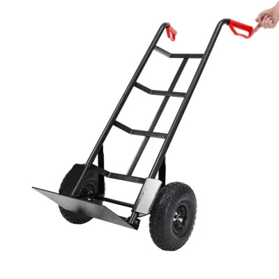 STORAGE-TROLLEY-CART Heavy Duty Sack Truck Hand Industrial Trolley Two Wheel Tyre Barrow up to 150Kg