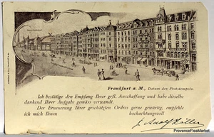 CPA DRUCKSACHE Precurseur ALLEMAGNE FRANKFURT 1900 voir scan ht def Lae479 - Picture 1 of 1