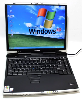 Windows XP Retro Laptop Toshiba Tecra 9100 Intel Pentium 4 1.6 GHz 20G COM RS232 - Bild 1 von 4