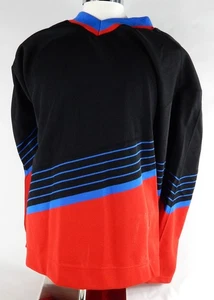 Camiseta deportiva de hockey de la NHL en blanco emitida negra y roja 52 593 - Imagen 1 de 8